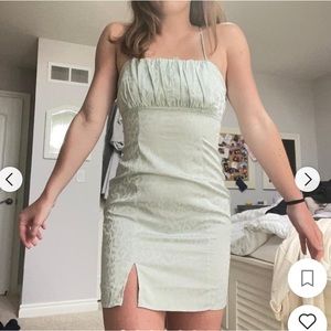 Leopard print mini dress